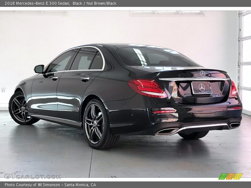 Black / Nut Brown/Black 2018 Mercedes-Benz E 300 Sedan