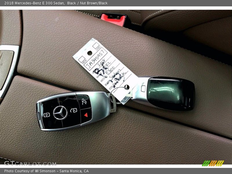 Black / Nut Brown/Black 2018 Mercedes-Benz E 300 Sedan