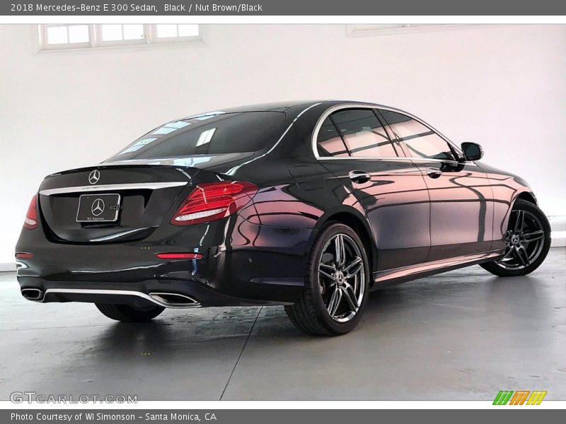 Black / Nut Brown/Black 2018 Mercedes-Benz E 300 Sedan