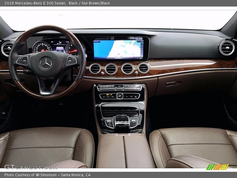 Black / Nut Brown/Black 2018 Mercedes-Benz E 300 Sedan