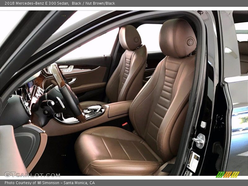Black / Nut Brown/Black 2018 Mercedes-Benz E 300 Sedan