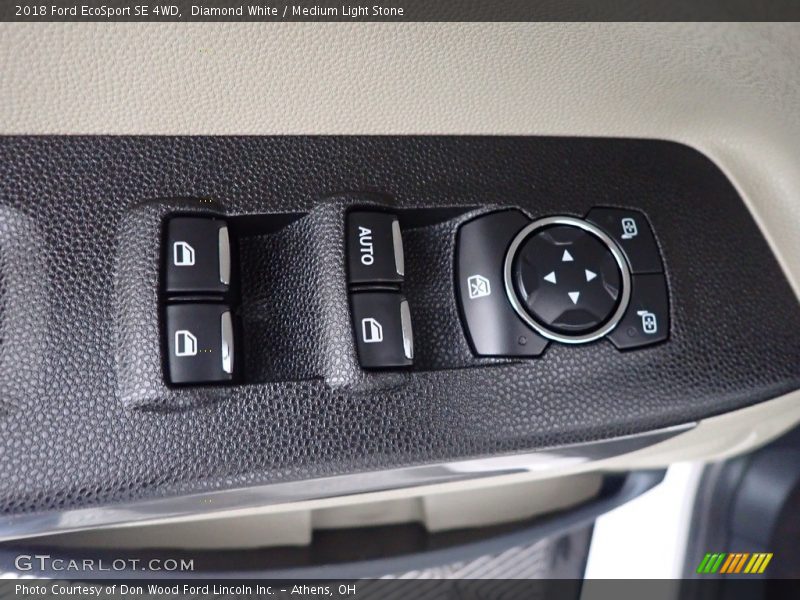 Diamond White / Medium Light Stone 2018 Ford EcoSport SE 4WD