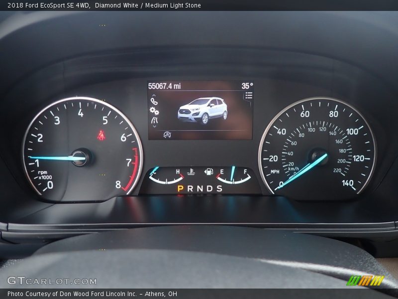 Diamond White / Medium Light Stone 2018 Ford EcoSport SE 4WD