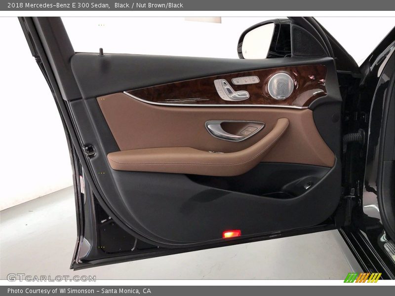 Black / Nut Brown/Black 2018 Mercedes-Benz E 300 Sedan