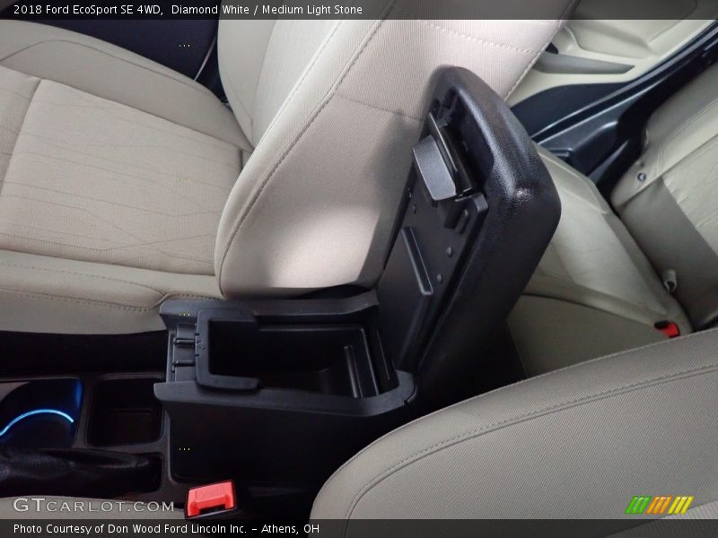 Diamond White / Medium Light Stone 2018 Ford EcoSport SE 4WD