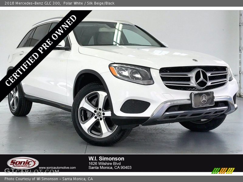 Polar White / Silk Beige/Black 2018 Mercedes-Benz GLC 300