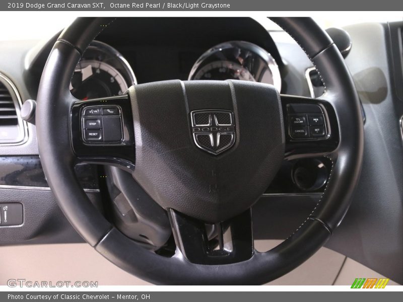 Octane Red Pearl / Black/Light Graystone 2019 Dodge Grand Caravan SXT