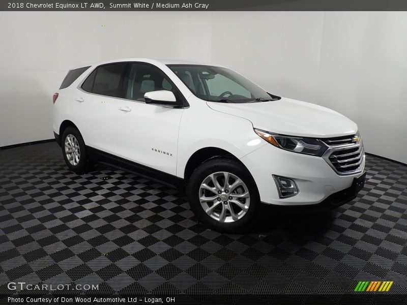 Summit White / Medium Ash Gray 2018 Chevrolet Equinox LT AWD
