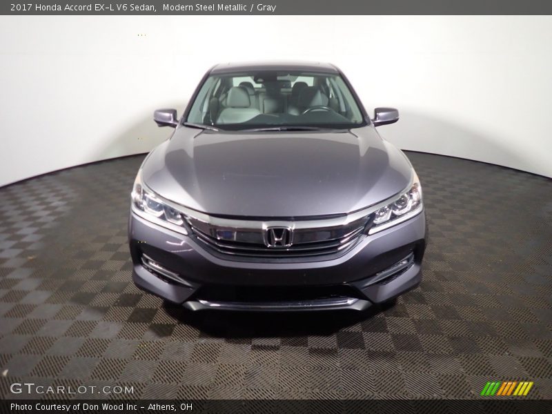 Modern Steel Metallic / Gray 2017 Honda Accord EX-L V6 Sedan