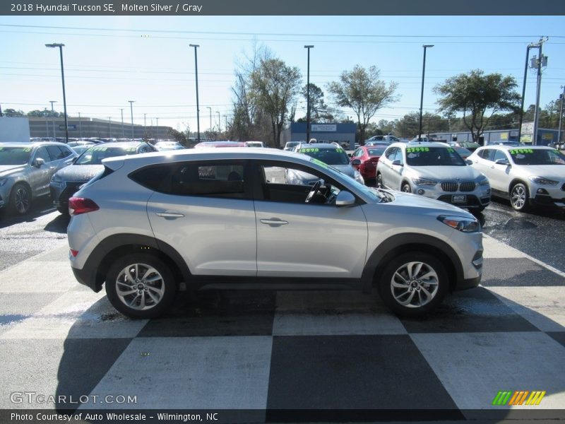 Molten Silver / Gray 2018 Hyundai Tucson SE