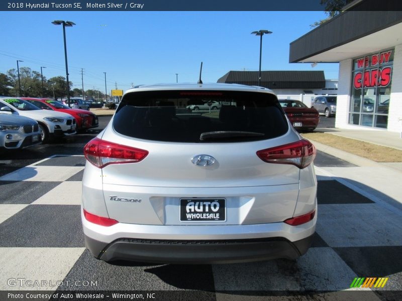 Molten Silver / Gray 2018 Hyundai Tucson SE