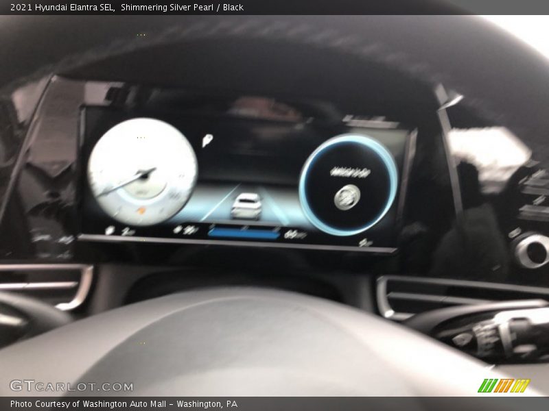 Shimmering Silver Pearl / Black 2021 Hyundai Elantra SEL
