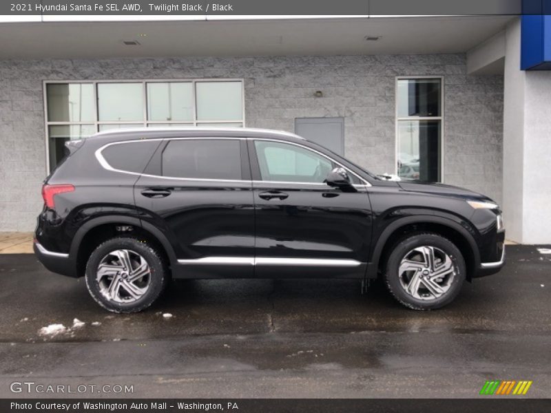 Twilight Black / Black 2021 Hyundai Santa Fe SEL AWD