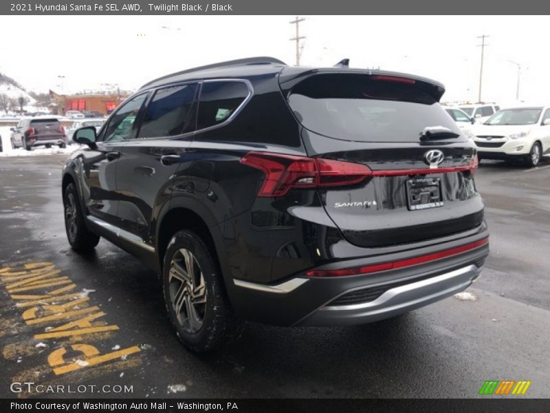 Twilight Black / Black 2021 Hyundai Santa Fe SEL AWD