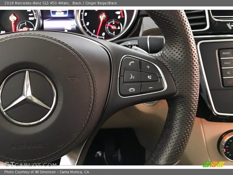 Black / Ginger Beige/Black 2018 Mercedes-Benz GLS 450 4Matic