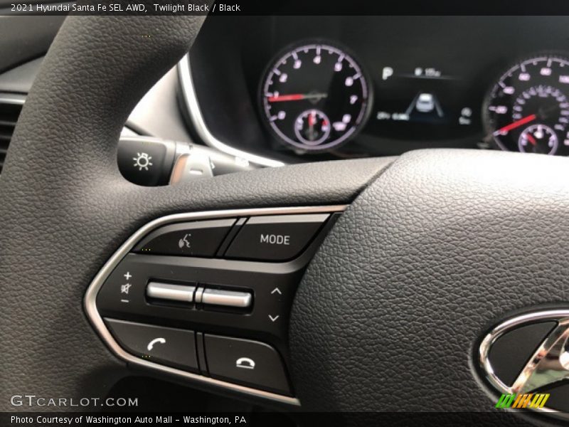 Twilight Black / Black 2021 Hyundai Santa Fe SEL AWD