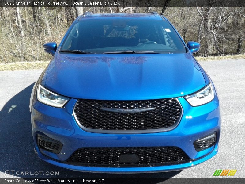 Ocean Blue Metallic / Black 2021 Chrysler Pacifica Touring AWD