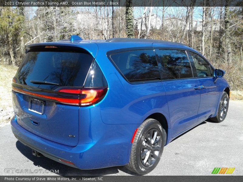Ocean Blue Metallic / Black 2021 Chrysler Pacifica Touring AWD