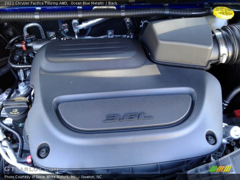 Ocean Blue Metallic / Black 2021 Chrysler Pacifica Touring AWD