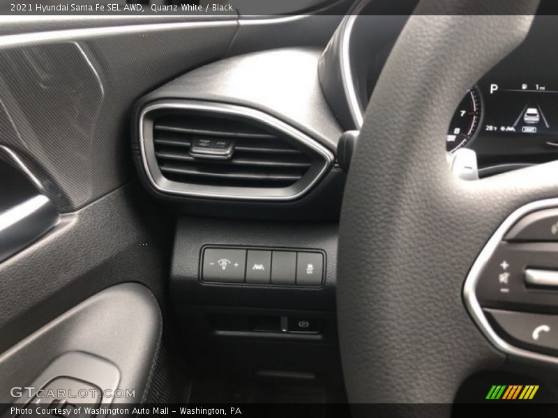 Quartz White / Black 2021 Hyundai Santa Fe SEL AWD
