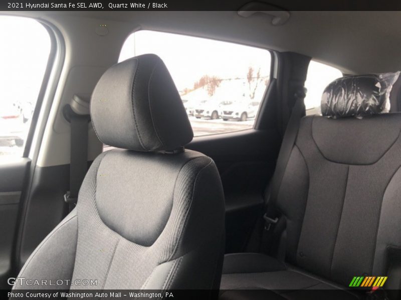 Quartz White / Black 2021 Hyundai Santa Fe SEL AWD