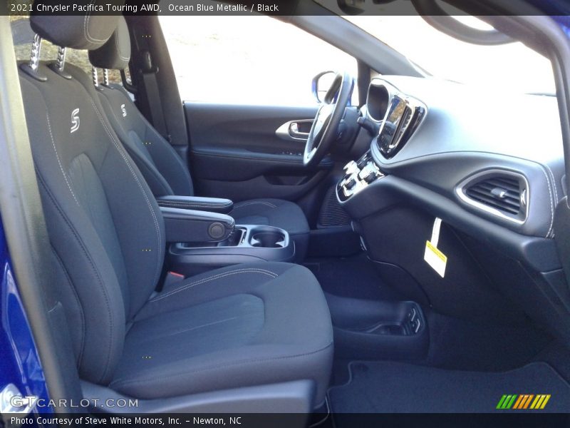 Ocean Blue Metallic / Black 2021 Chrysler Pacifica Touring AWD