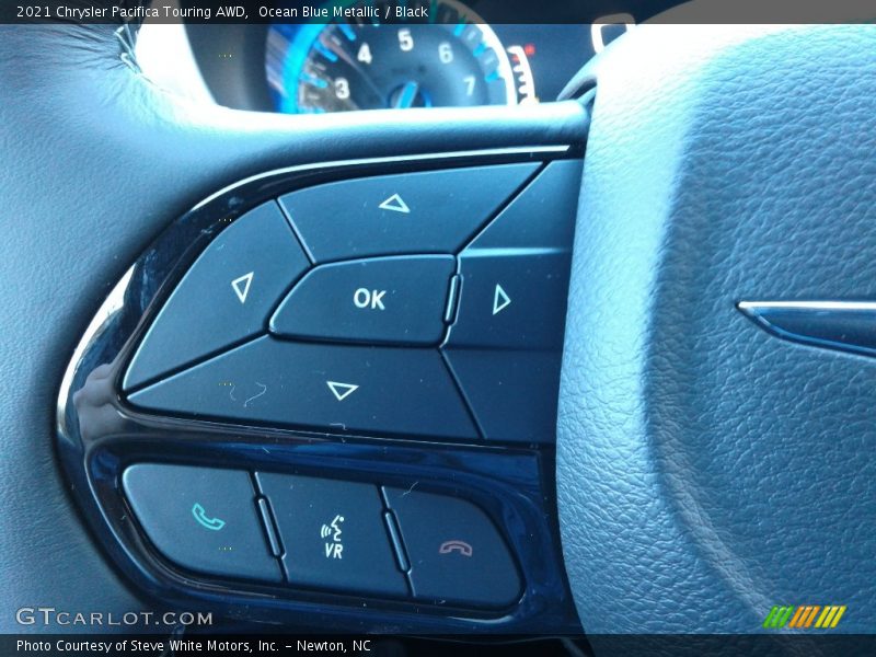 Ocean Blue Metallic / Black 2021 Chrysler Pacifica Touring AWD