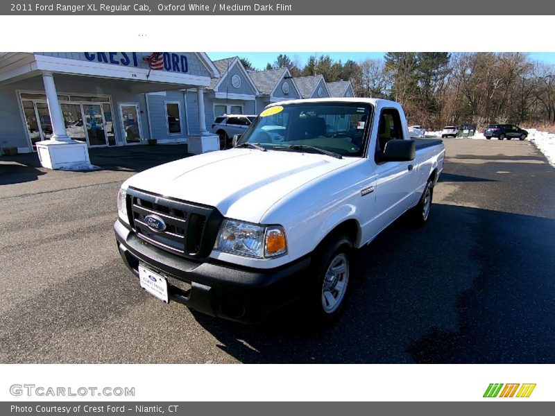 Oxford White / Medium Dark Flint 2011 Ford Ranger XL Regular Cab