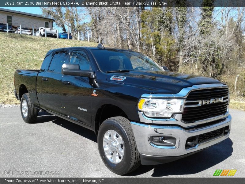 Diamond Black Crystal Pearl / Black/Diesel Gray 2021 Ram 2500 Big Horn Mega Cab 4x4