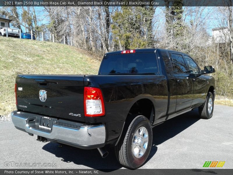 Diamond Black Crystal Pearl / Black/Diesel Gray 2021 Ram 2500 Big Horn Mega Cab 4x4