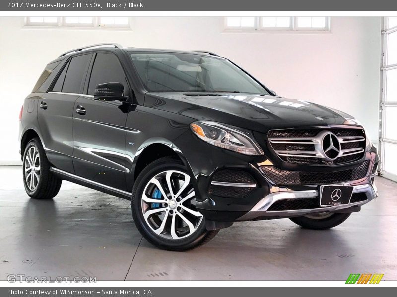 Black / Black 2017 Mercedes-Benz GLE 550e