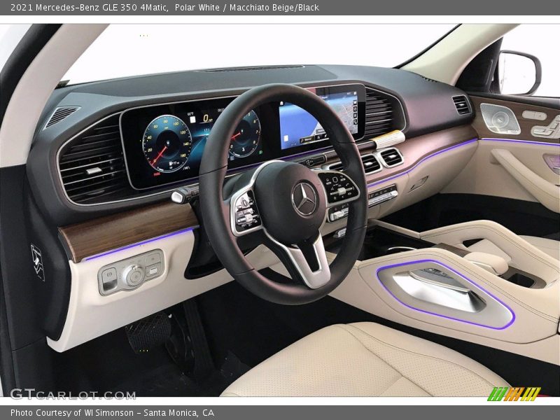 Polar White / Macchiato Beige/Black 2021 Mercedes-Benz GLE 350 4Matic