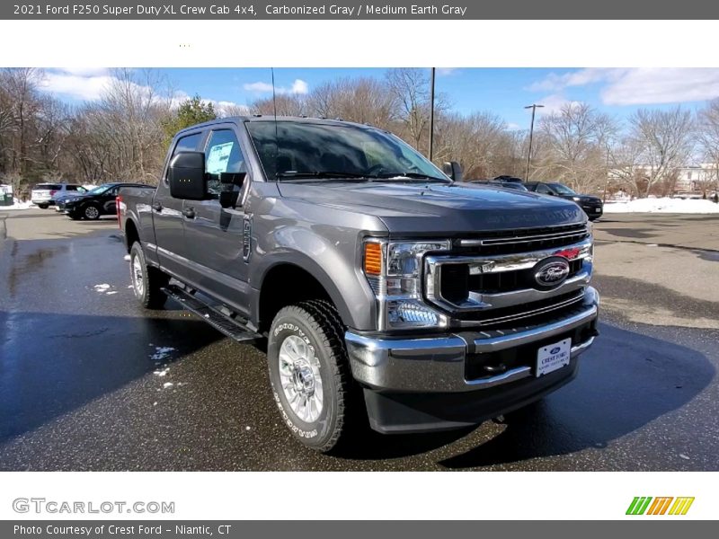 Carbonized Gray / Medium Earth Gray 2021 Ford F250 Super Duty XL Crew Cab 4x4