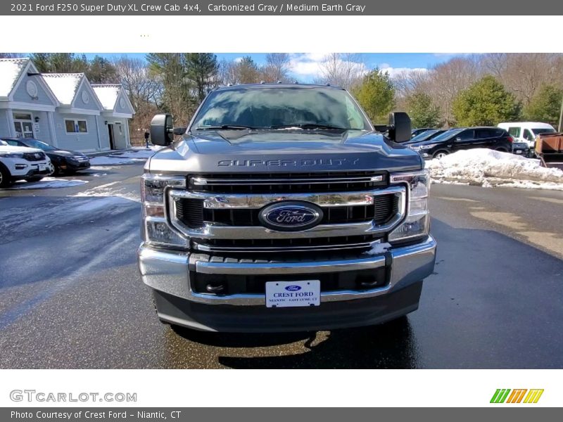 Carbonized Gray / Medium Earth Gray 2021 Ford F250 Super Duty XL Crew Cab 4x4
