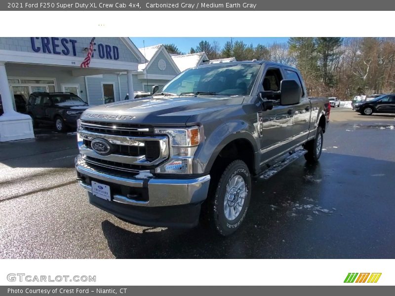 Carbonized Gray / Medium Earth Gray 2021 Ford F250 Super Duty XL Crew Cab 4x4