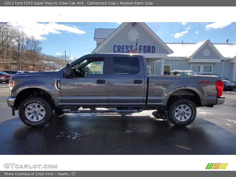Carbonized Gray / Medium Earth Gray 2021 Ford F250 Super Duty XL Crew Cab 4x4