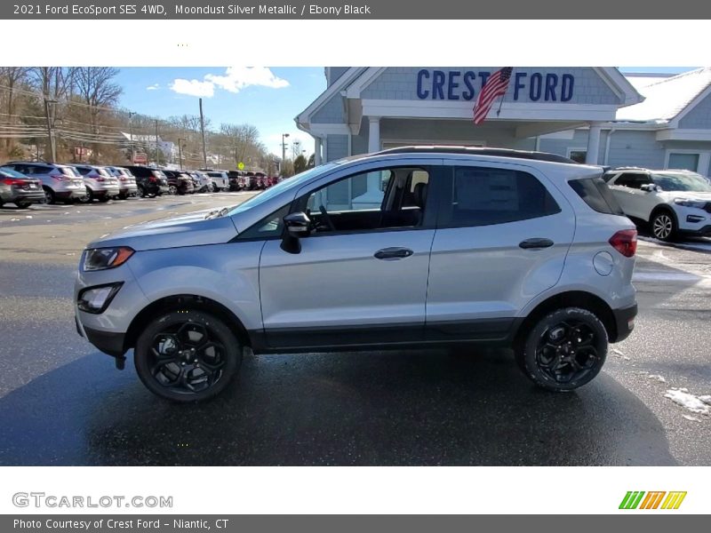 Moondust Silver Metallic / Ebony Black 2021 Ford EcoSport SES 4WD