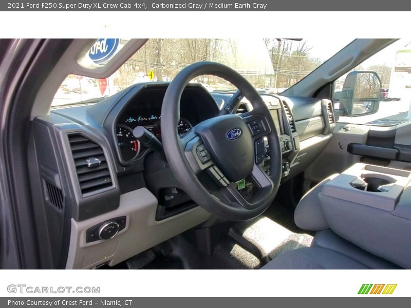 Carbonized Gray / Medium Earth Gray 2021 Ford F250 Super Duty XL Crew Cab 4x4