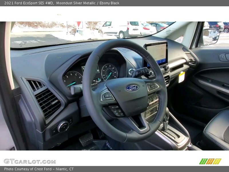 Moondust Silver Metallic / Ebony Black 2021 Ford EcoSport SES 4WD