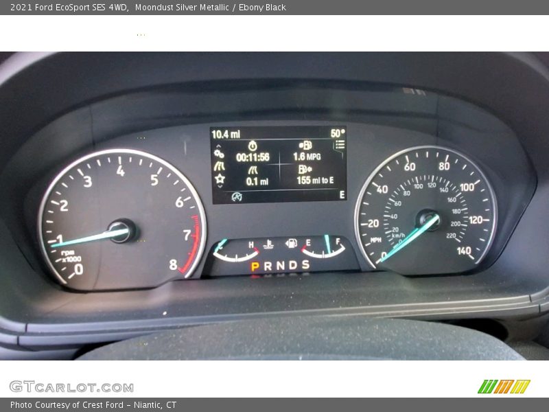 Moondust Silver Metallic / Ebony Black 2021 Ford EcoSport SES 4WD