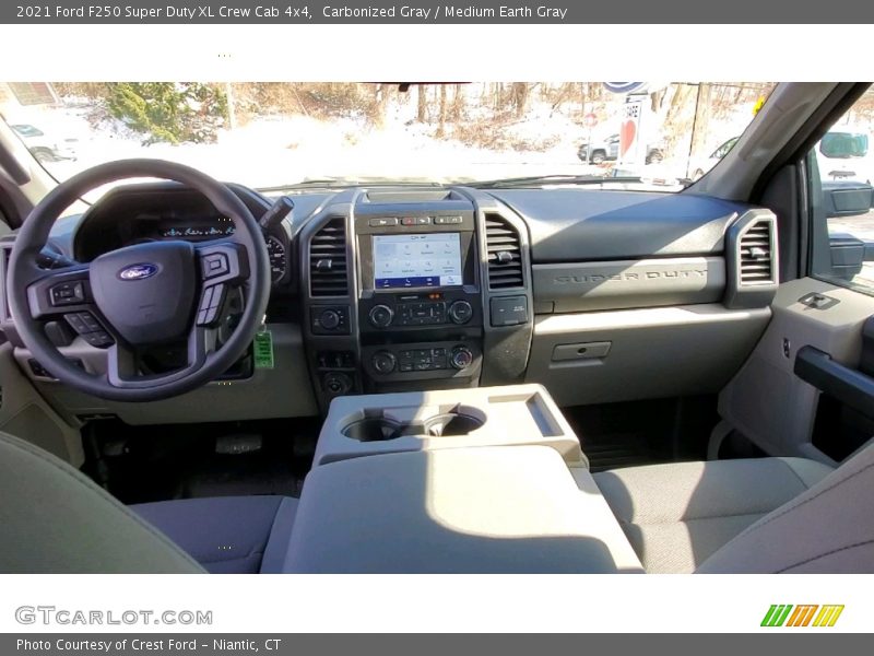 Carbonized Gray / Medium Earth Gray 2021 Ford F250 Super Duty XL Crew Cab 4x4