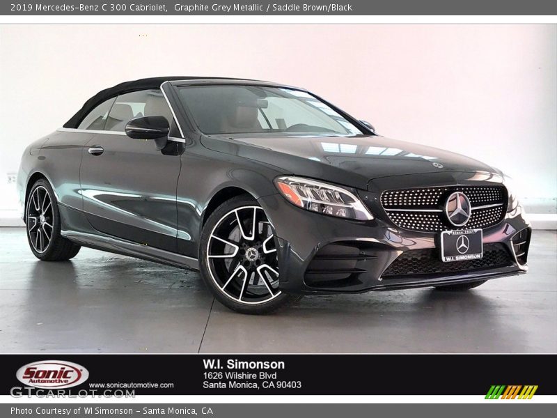 Graphite Grey Metallic / Saddle Brown/Black 2019 Mercedes-Benz C 300 Cabriolet