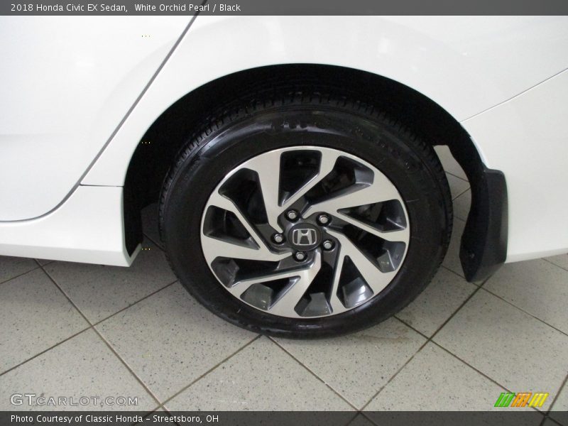 White Orchid Pearl / Black 2018 Honda Civic EX Sedan