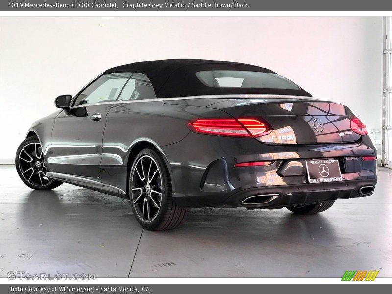 Graphite Grey Metallic / Saddle Brown/Black 2019 Mercedes-Benz C 300 Cabriolet