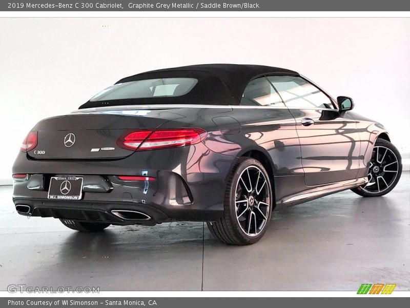 Graphite Grey Metallic / Saddle Brown/Black 2019 Mercedes-Benz C 300 Cabriolet