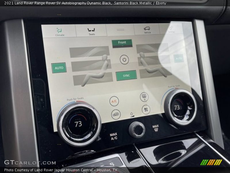 Controls of 2021 Range Rover SV Autobiography Dynamic Black