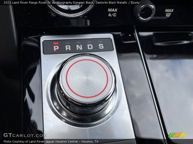  2021 Range Rover SV Autobiography Dynamic Black 8 Speed Automatic Shifter