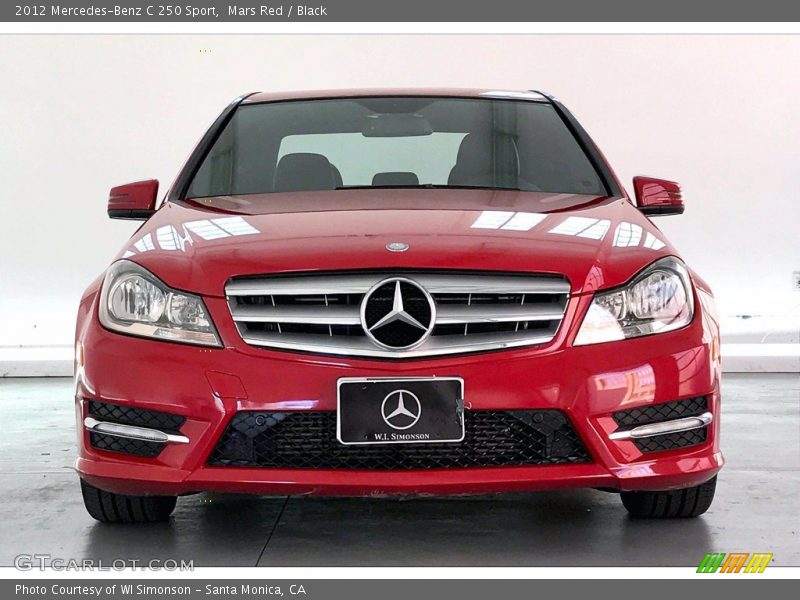 Mars Red / Black 2012 Mercedes-Benz C 250 Sport