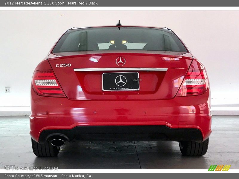 Mars Red / Black 2012 Mercedes-Benz C 250 Sport