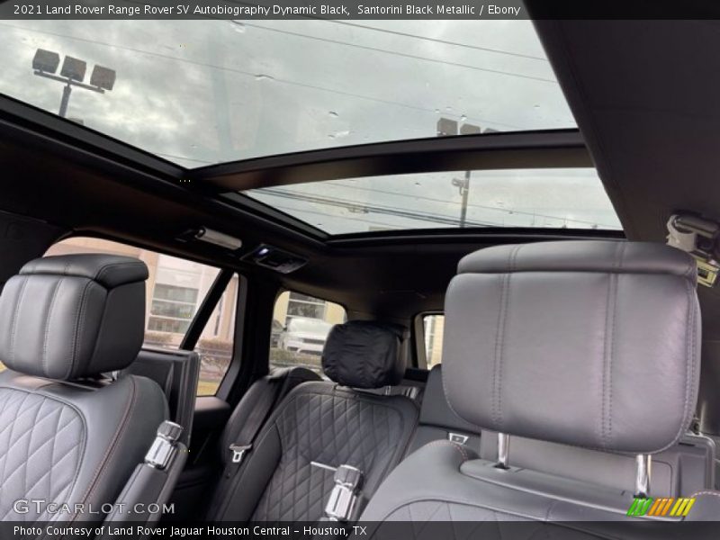 Sunroof of 2021 Range Rover SV Autobiography Dynamic Black